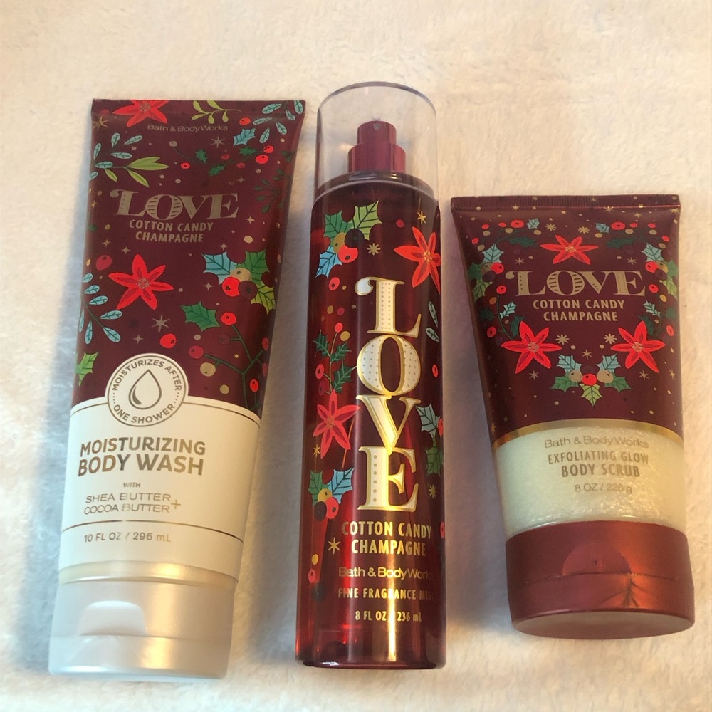 NWT Bath & Body Works Cotton Candy Champagne Bundle!